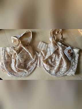 smart & sexy One Beige And One Black Lace Underwire Bra